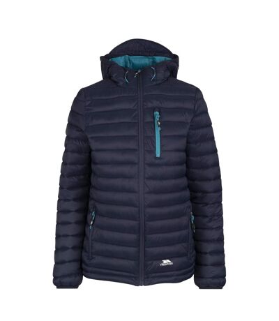 Womens/ladies lenka hooded padded jacket navy Trespass