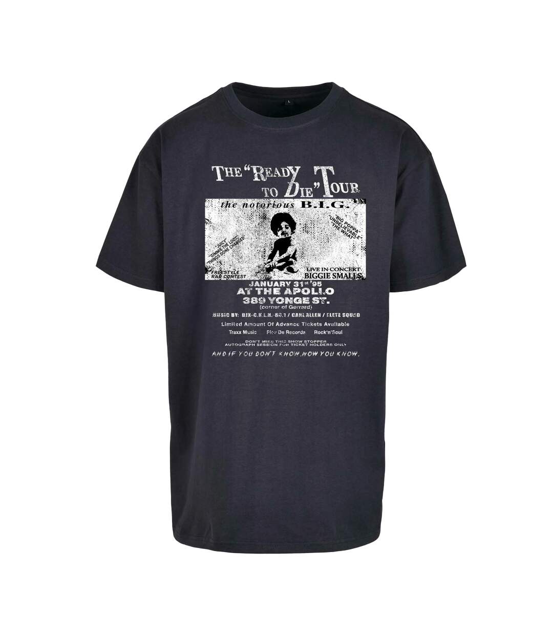 Mens Biggie Tour T-shirt Marine Mister Tee-1