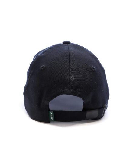 Casquette noire mixte lacoste monochrome cotton twill - taille unique