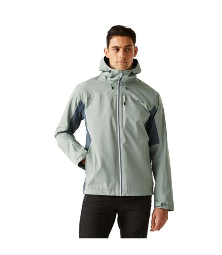 Mens Birchdale Ii Waterproof Jacket Glacier Stormy Weather Regatta