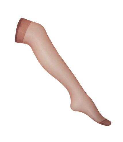 Silky Womens/Ladies Smooth Knit Knee Highs (2 Pairs) (Honey)