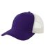 Rapper 5 Panel Cotton Sustainable Trucker Cap Purple White Atlantis-1