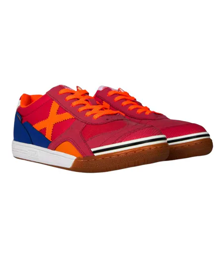 Chaussures De Foot En Salle Motif/style Signature Gresca Homme Rouge Cramoisi Orange Bleu Munich
