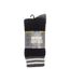 Pack Of 3  Mens Recycled Cotton Work Socks  Black Grey Ribbon-2