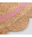 Tapis Déco Enfant Rond Rosaly 90cm Beige-2