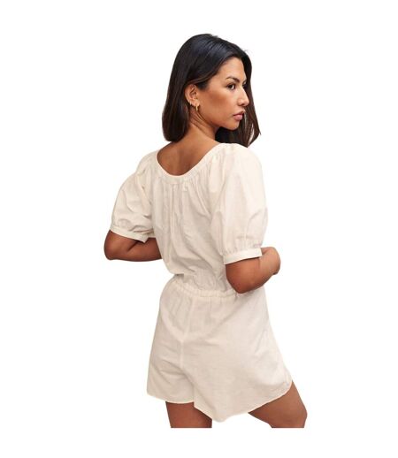Combishort Manches Bouffantes Femme Blanc Nobody´s Child