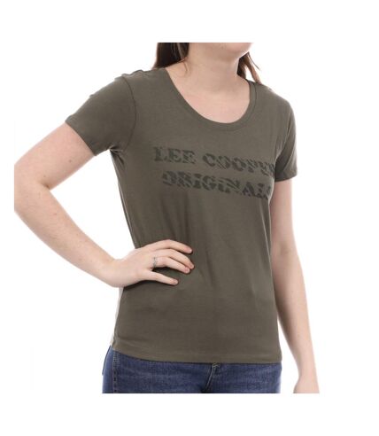 T-shirt Kaki Femme Lee Cooper Ole
