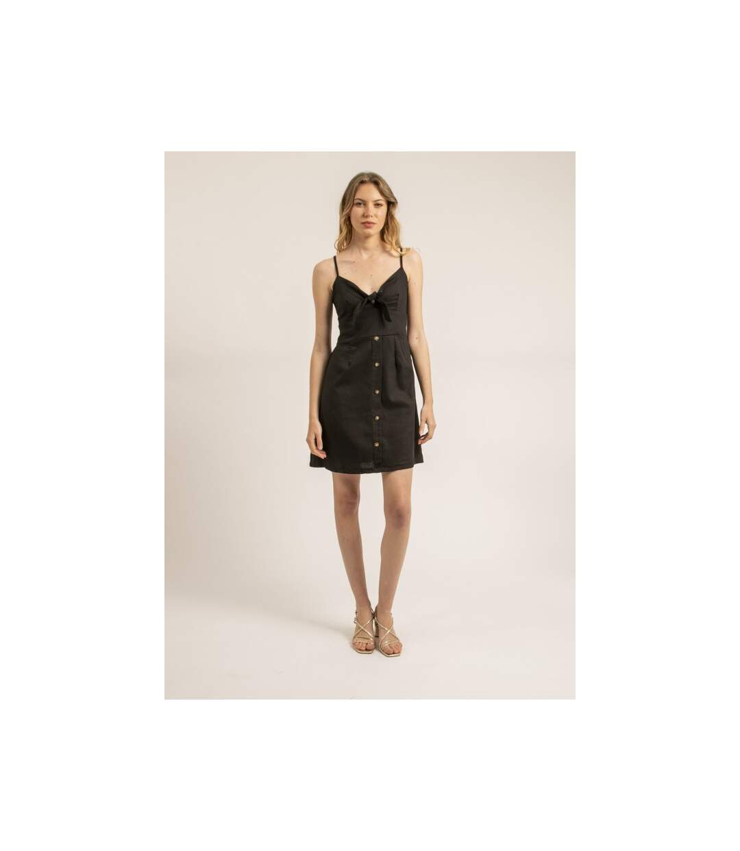 Robe courte avec noeud ICHEKA - Dona X Lisa-3