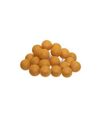 Guirlande Lumineuse à Led 20 Boules Moutarde