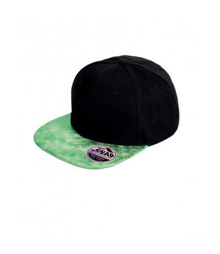 Result Mens Bronx Glitter Snapback Cap (Black/Green) - UTPC3126