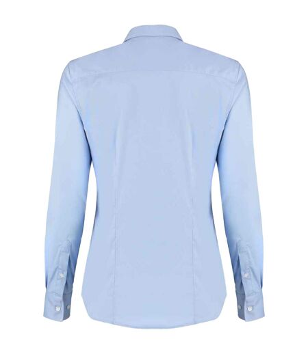 Chemisier Manches Longues Femme Bleu Clair Kustom Kit