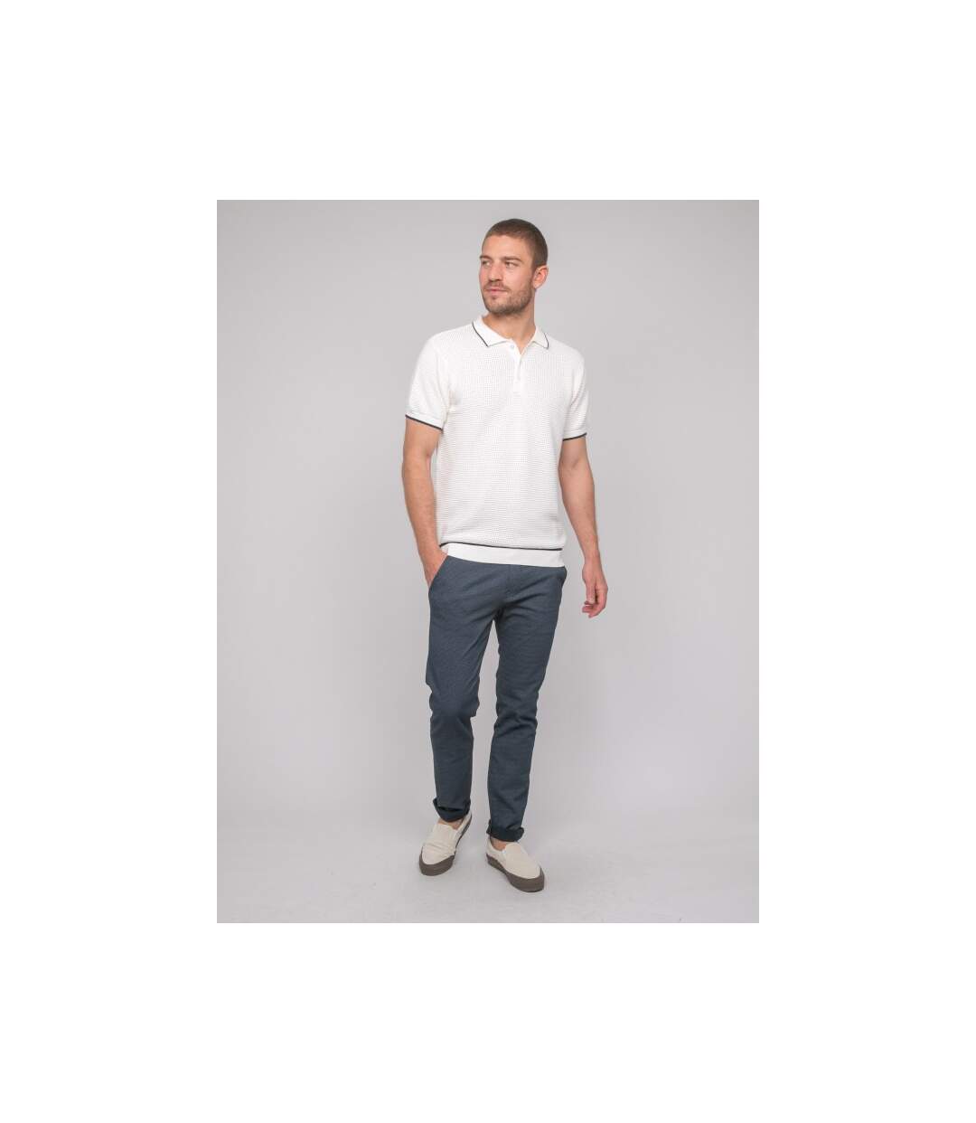 Polo manches courtes pur coton ALFA-4