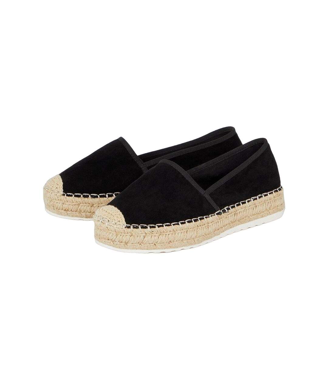 Womens/ladies laia slip-on loafers natural black Dorothy Perkins