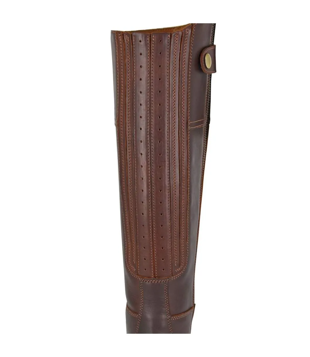 Womens/ladies Georgia Leather Country Boots Brown Woodland-2