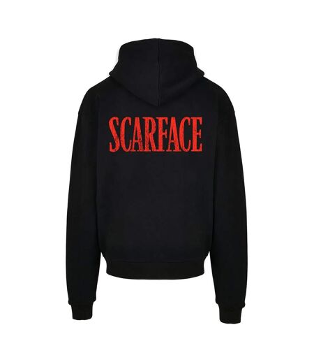 Mens Little Friend Scarface Ultra Heavy Oversized Hoodie Noir Mister Tee