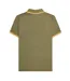 Mens Triple Tipped Polo Shirt Khaki Navy Gold Lambretta-2