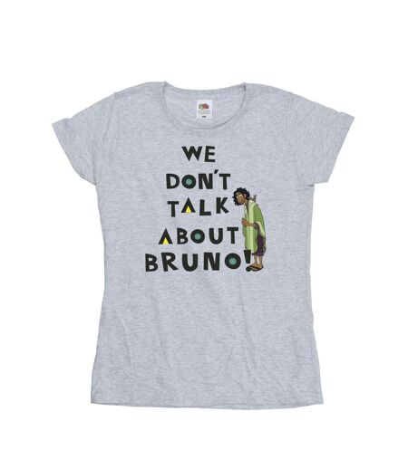 Disney - T-shirt ENCANTO WE DONT TALK ABOUT BRUNO BOY - Femme (Gris chiné) - UTBI19595