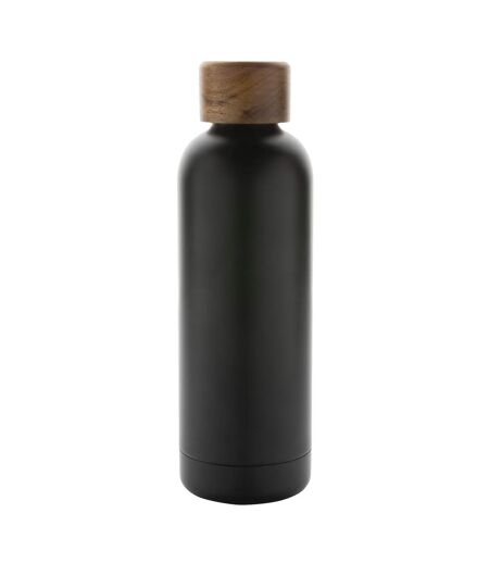 Recycled stainless steel 500ml bottle one size black XD Collection