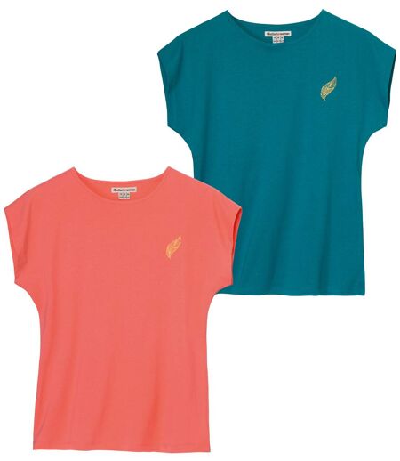 Lot de 2 Tee-Shirts Coton Unis 