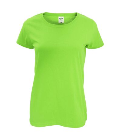 Fruit Of The Loom Womens/Ladies Short Sleeve Lady-Fit Original T-Shirt (Lime)