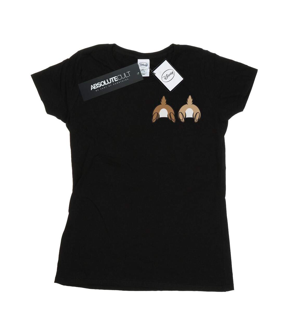 Disney - T-shirt CHIP N DALE BACKSIDE BREAST PRINT - Femme (Noir) - UTBI15541-1