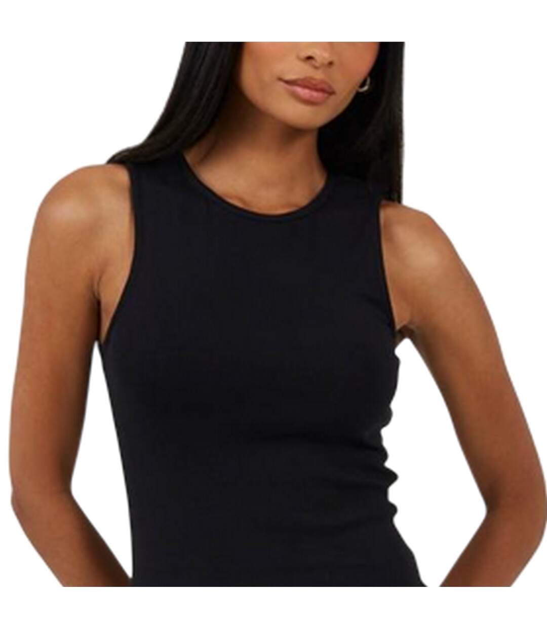 Robe Courte Sans Manches Femme Noir Brave Soul-4