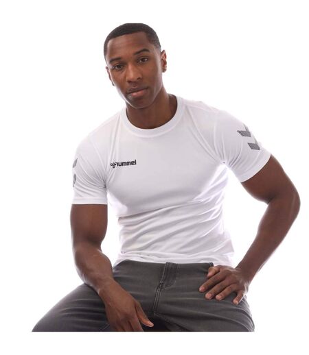T-shirt Solo Homme Blanc Hummel
