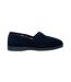 Sleepers Womens/Ladies Zara Fan Stitch Wide Fitting Slippers (Navy Blue) - UTDF522