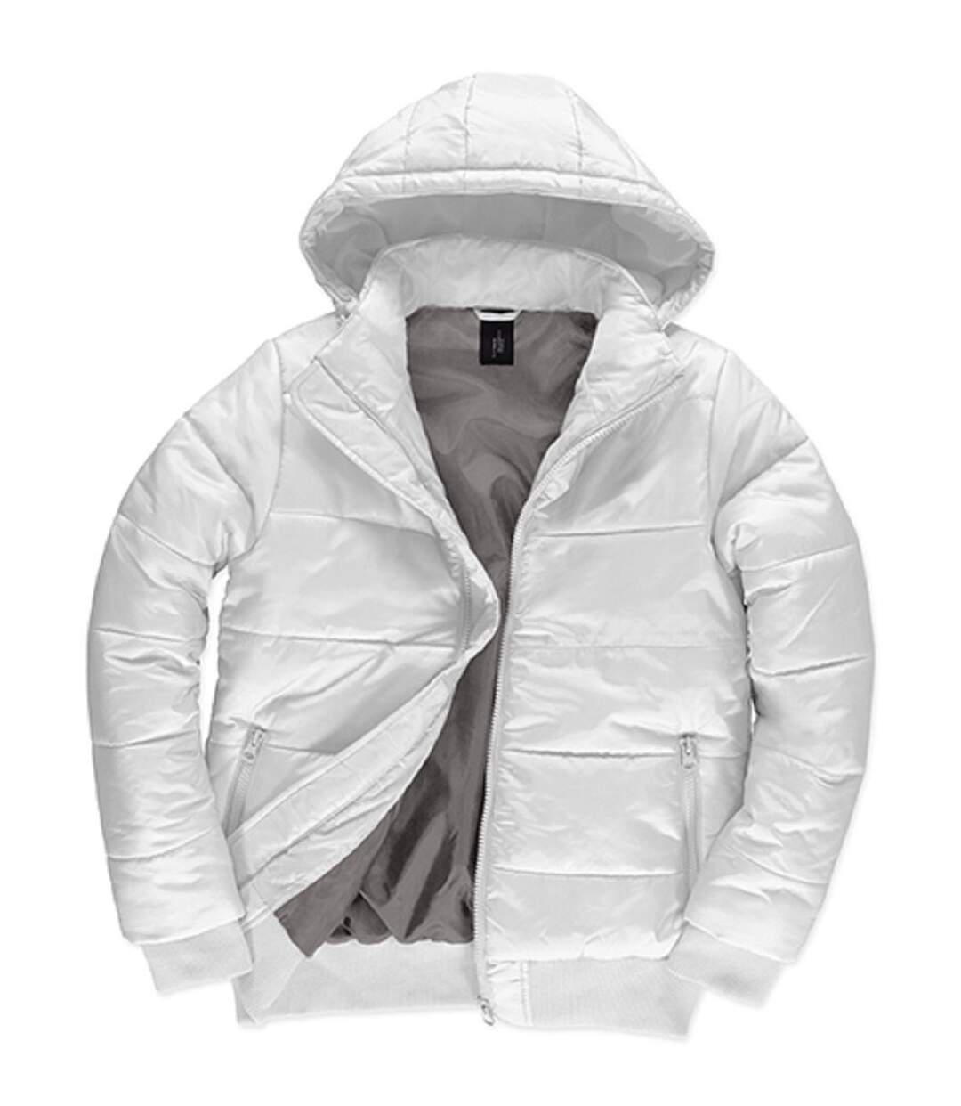 Doudoune à capuche amovible pour homme - JM940 - Blanc-1