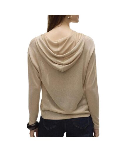 Pull doré femme vero moda colda - l