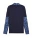 Womens/ladies Teamcup Long-sleeved Top Navy Silver Puma-2