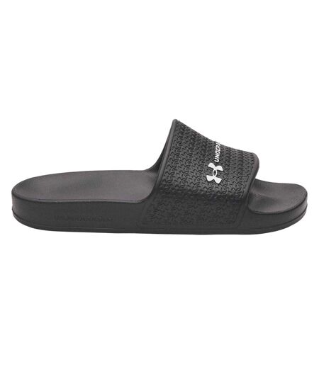 Claquettes Motif/style 1 Seule Sangle Lite Femme Noir Blanc Under Armour