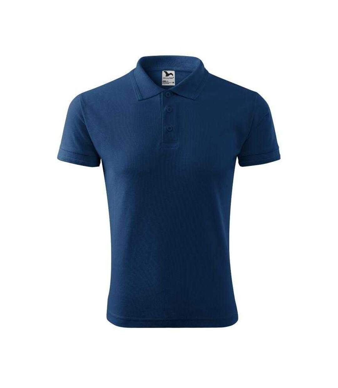 Polo Homme Bleu Foncé Malfini-1