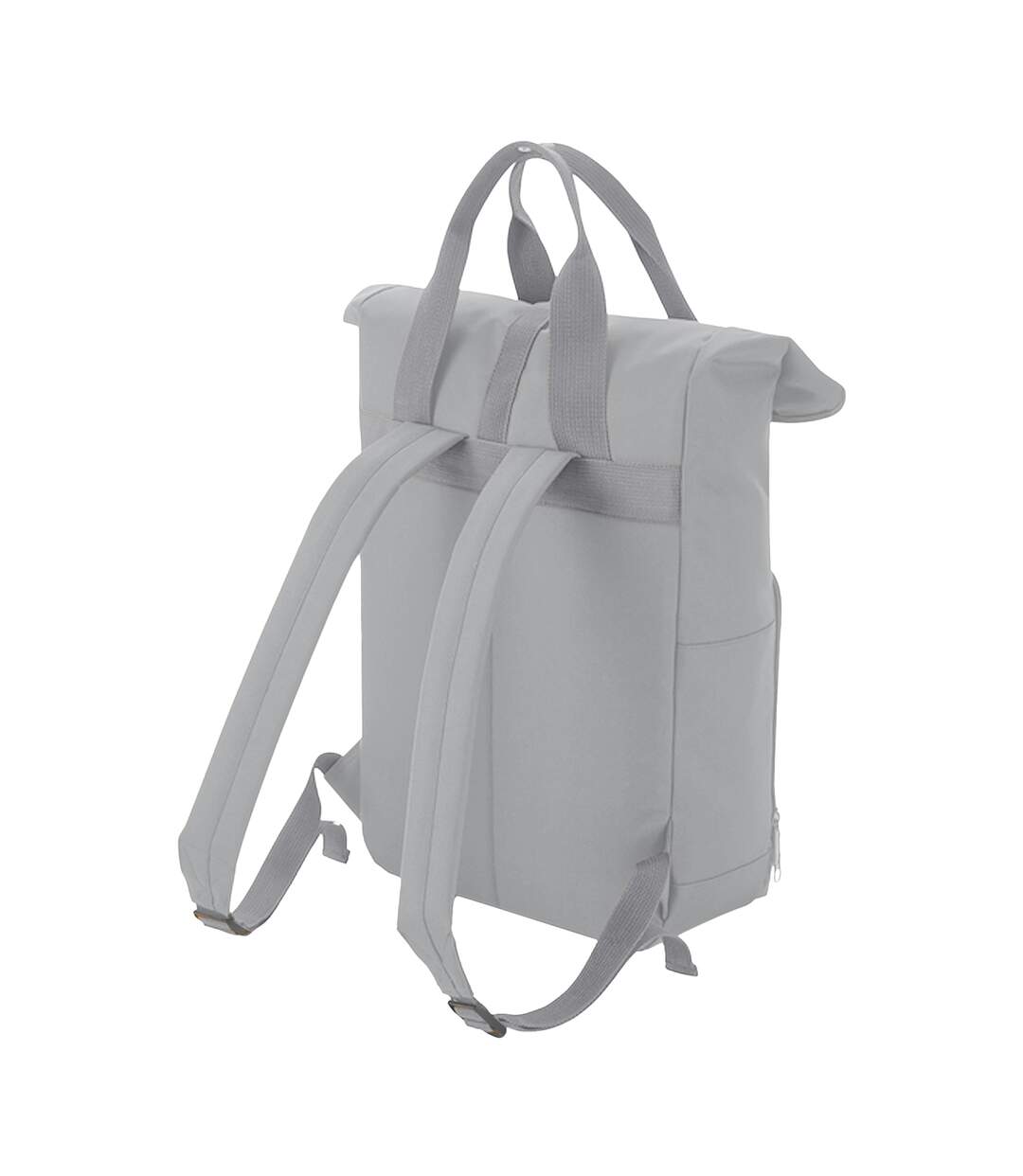 Twin handle roll-top backpack one size light grey Bagbase