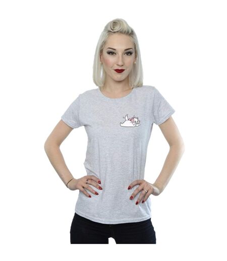 Disney - T-shirt ARISTOCATS MARIE SWEET BACKSIDE BREAST PRINT - Femme (Gris chiné) - UTBI15563