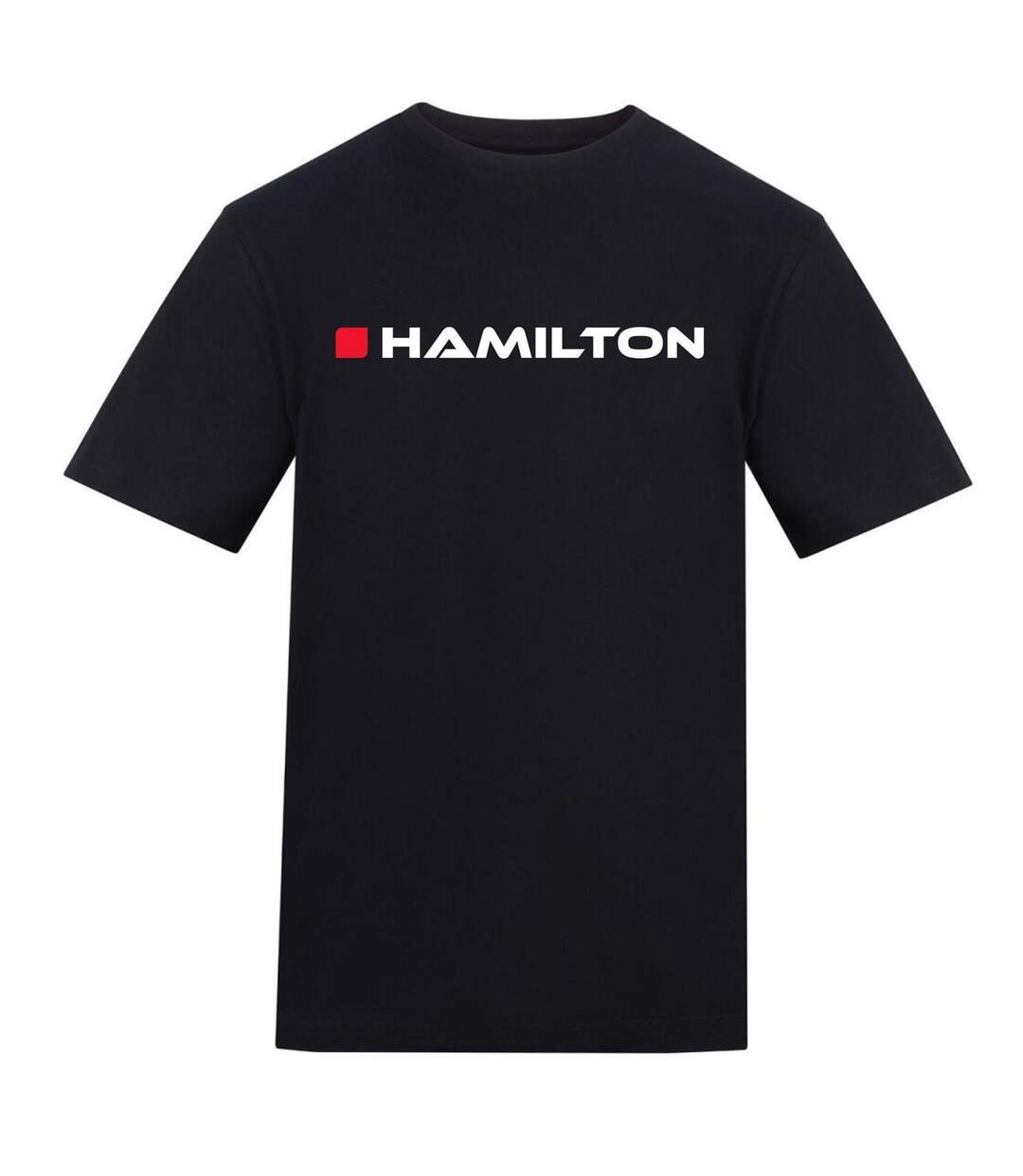 Mens  Formula 1 T-shirt Black Hamilton-1