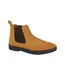 Mens Plain Suede Ankle Boots Tan Roamers-1