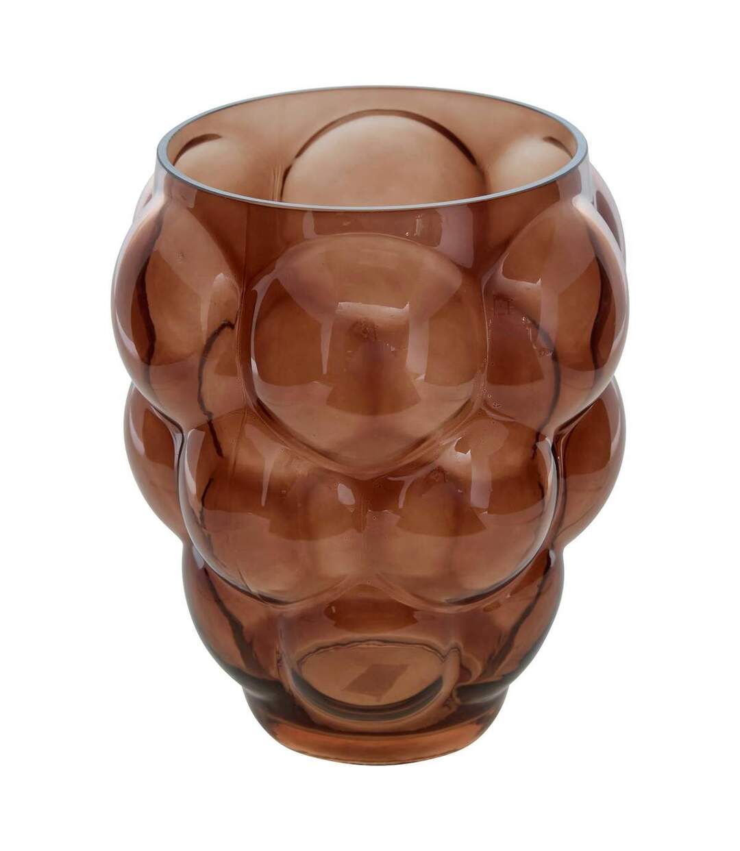 Vase en Verre Soufflé Edia 25cm Marron-1