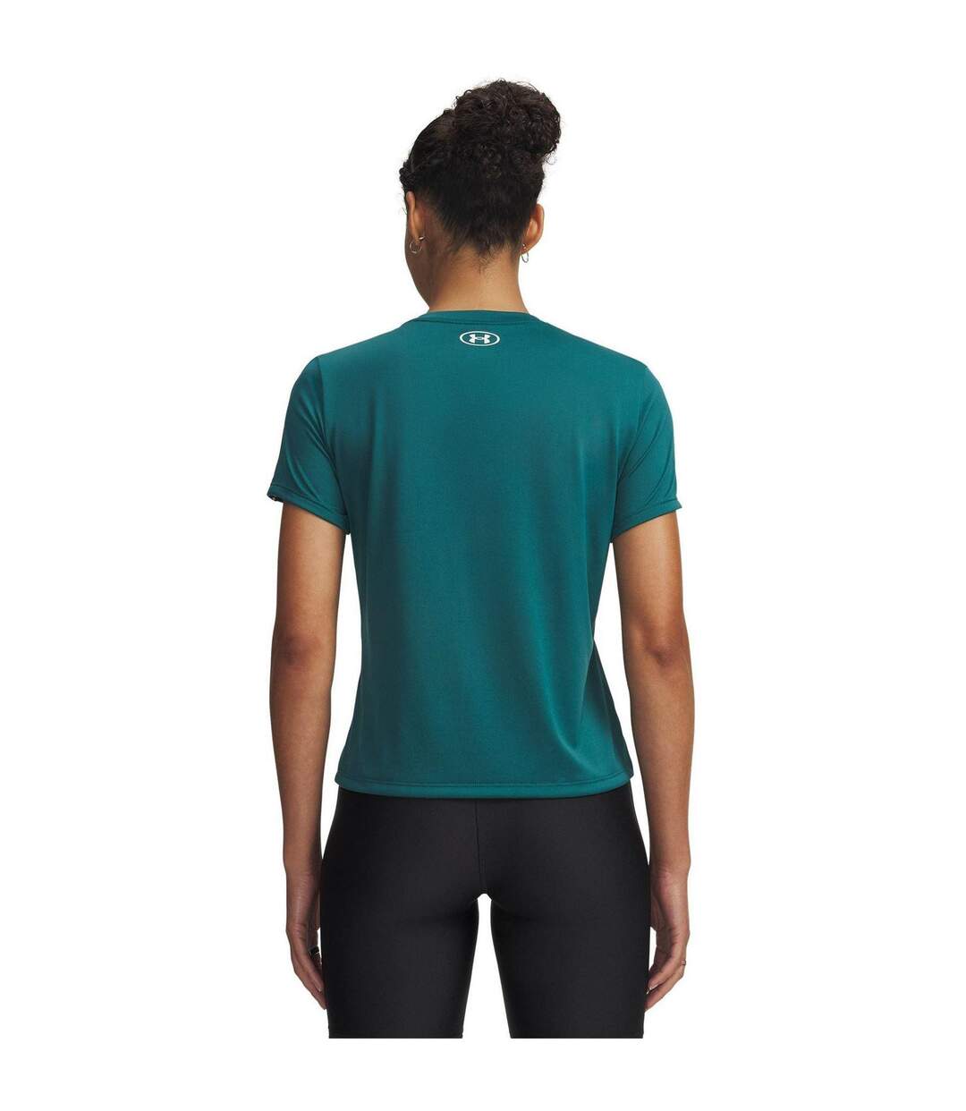 T-shirt Tech Femme Vert Noir Blanc Under Armour-2