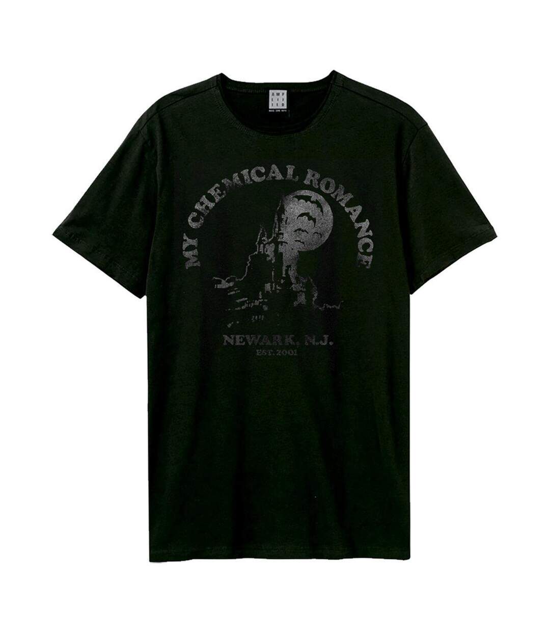 T-shirt Style My Chemical Romance Newark Castle Adulte Noir Amplified-1