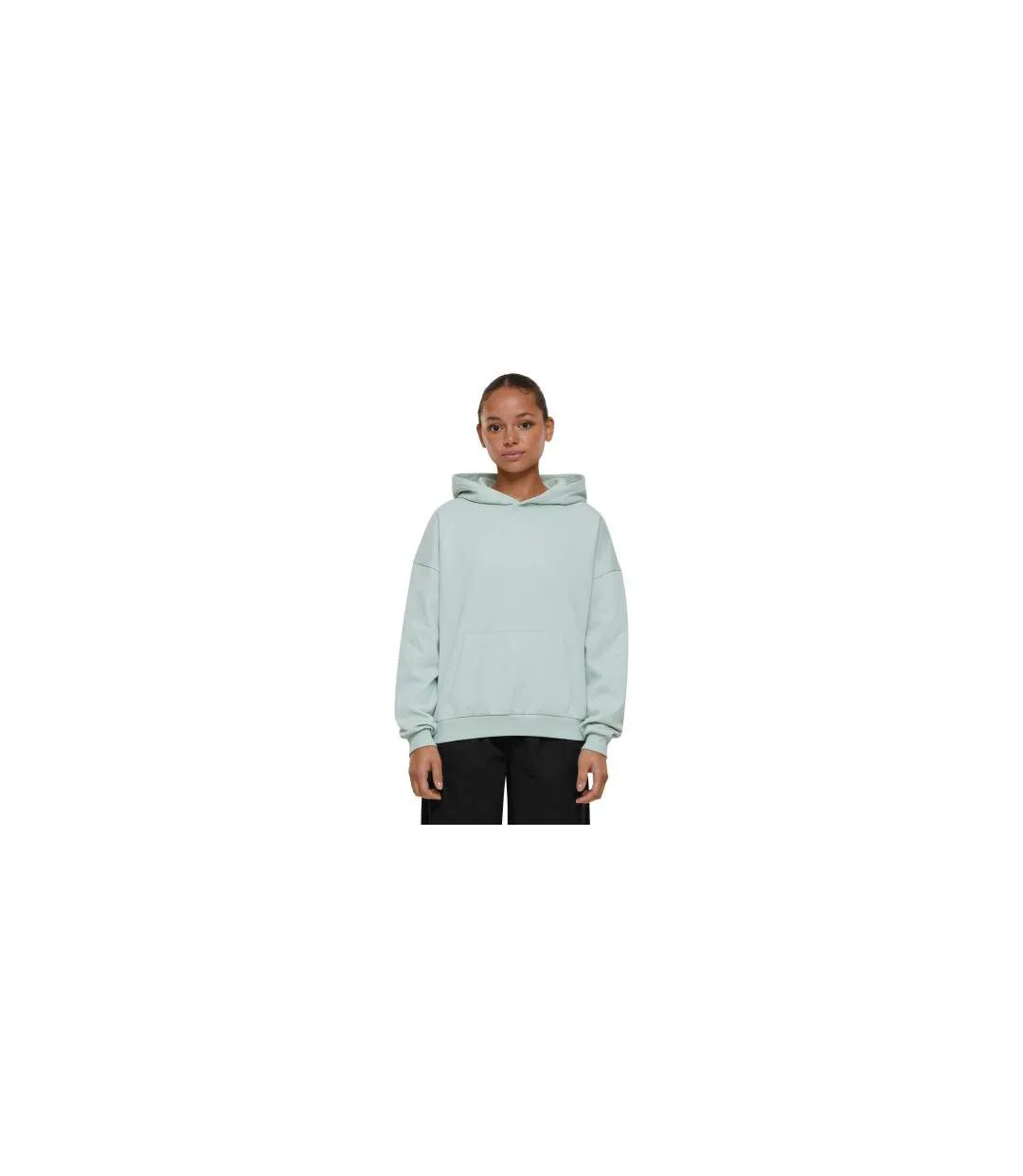 Womens/ladies Oversized Organic Hoodie Frost Mint Urban Classics-1