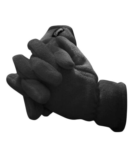 Gants Polaires Thermiques Anti-boulochage Adulte Unisexe Noir Result