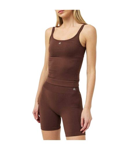 Womens/ladies Vest Top Chocolate 4th & Reckless