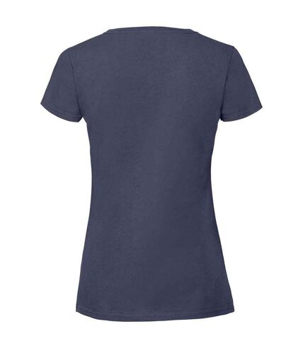 T-shirt iconic femme bleu marine Fruit of the Loom