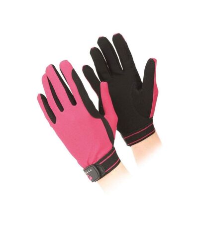 Gants D´équitation Adulte Framboise Aubrion