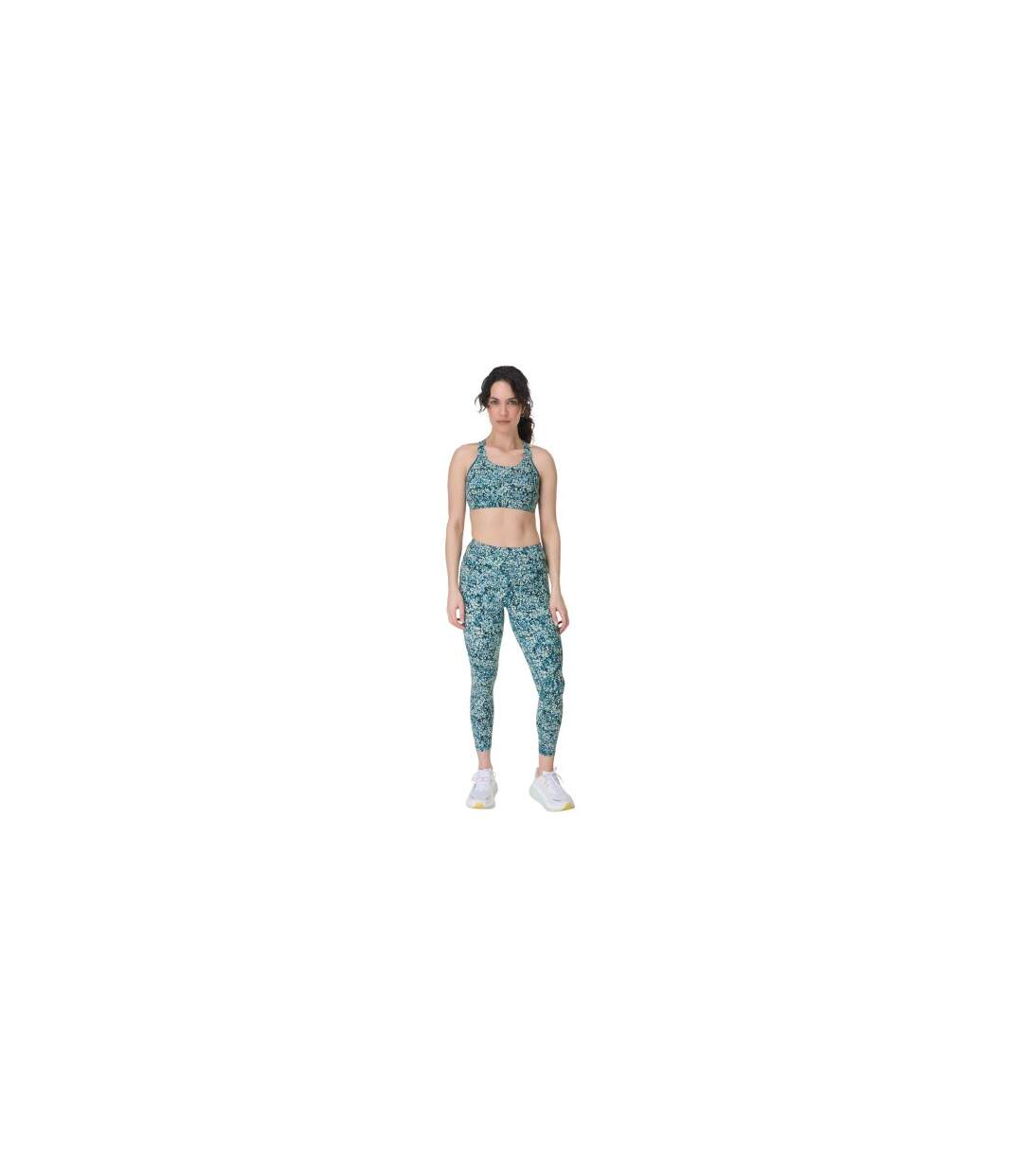 Brassière De Sport Motif/style Prairie Power Femme Bleu Sweaty Betty-1