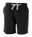 Kariban Mens Fleece Sports Shorts (Black)