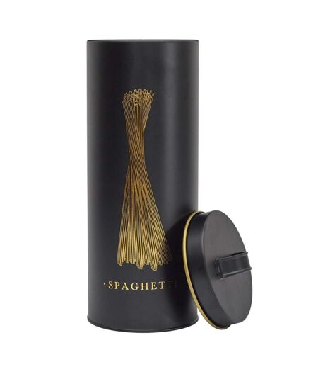 Boîte à Spaghetti en Métal Lounge 31cm Noir