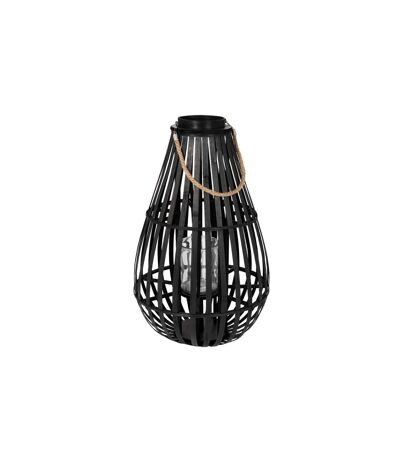 Lanterne Déco en Bambou Goutte 70cm Noir