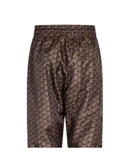 Mens Louvre Fleece Joggers Black Brown Criminal Damage